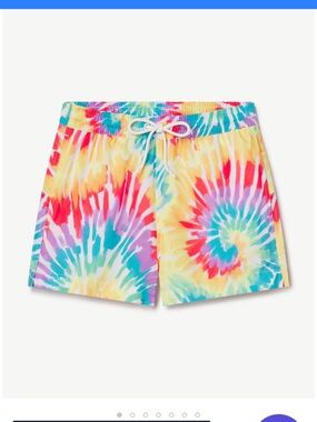Humankind Multicolor Tie-Dye Athletic Swim Shorts
